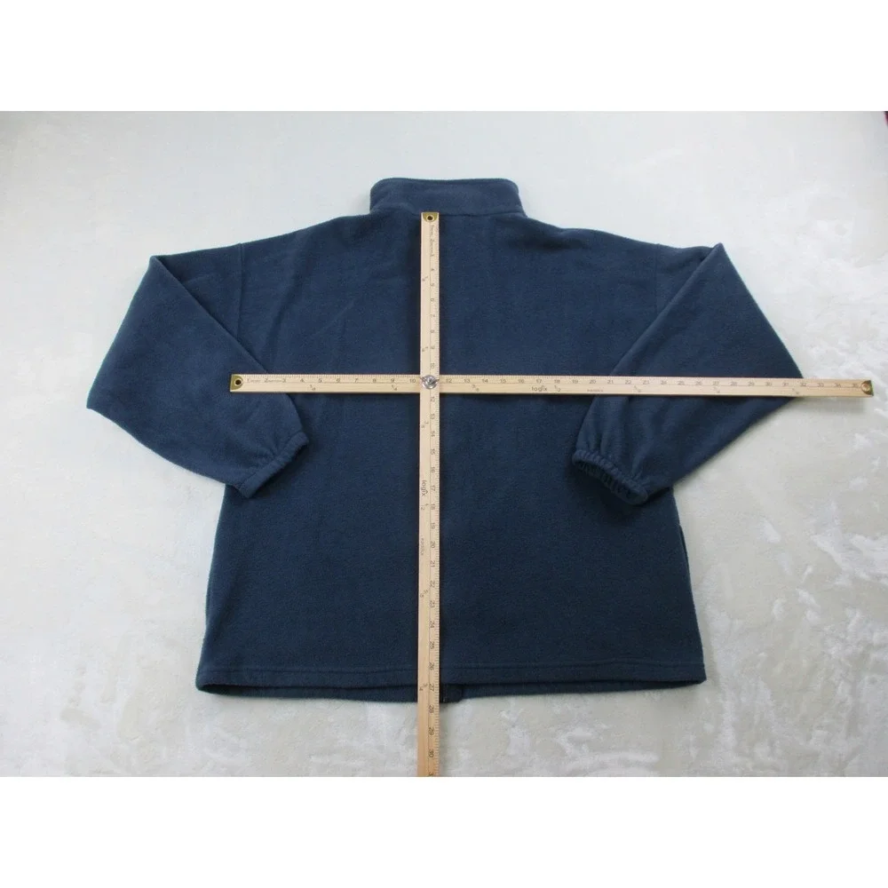 VINTAGE Olympics Sweater Mens 2XL XXL Blue Fleece Full Zip USA 90s*